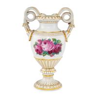 A Meissen Double-Handled Porcelain Vase