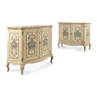 A Pair of Venetian Style Painted Cabinets