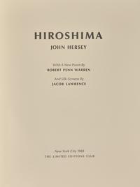 [Limited Editions Club] Hersey, John. Hiroshima