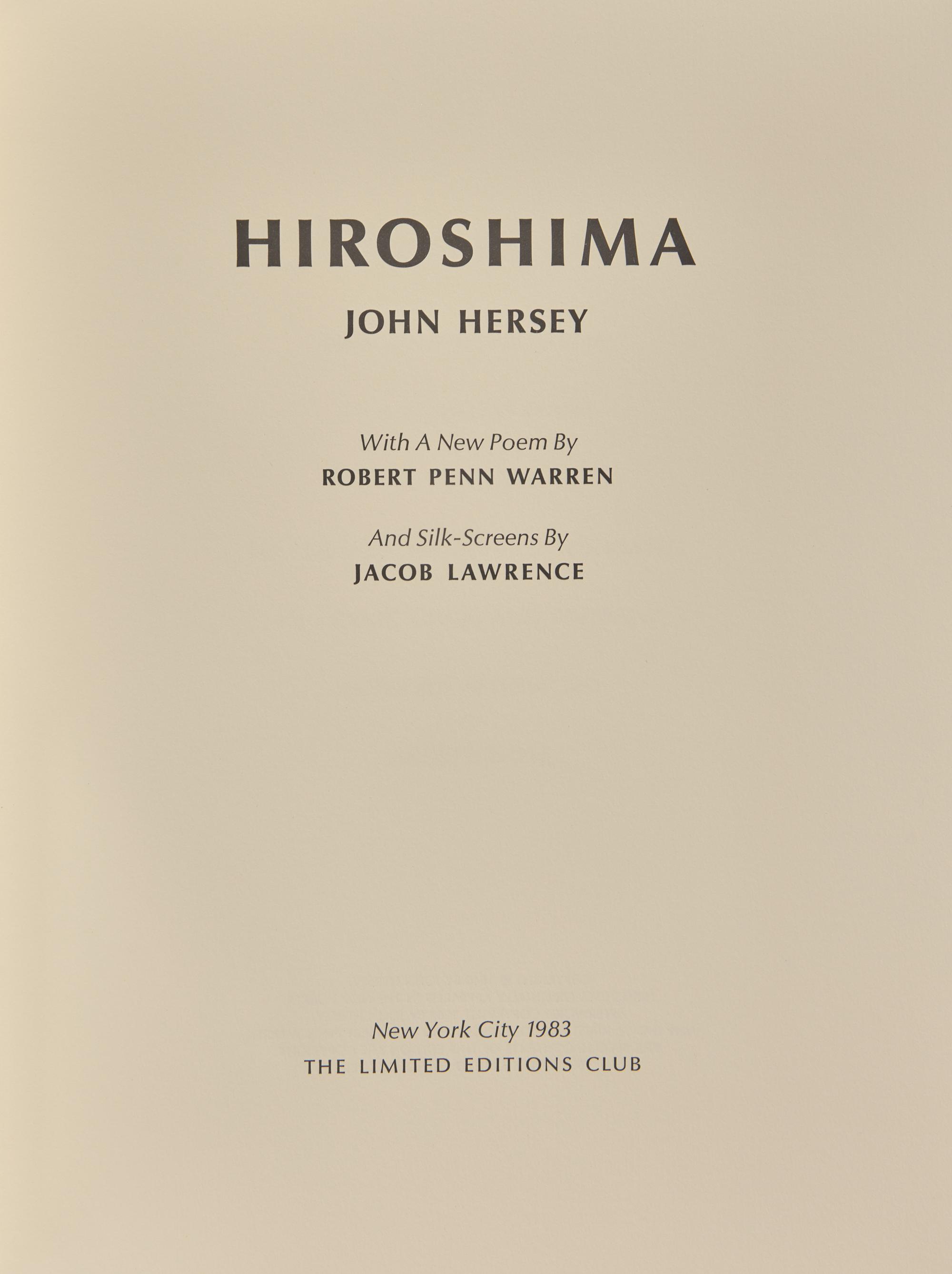 [Limited Editions Club] Hersey, John. Hiroshima
