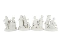 Six Porcelain Figural Groups