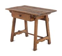 A Primitive Pine Trestle Table