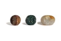 Three Sasanian Stone Stamp Seals