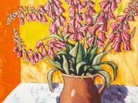 Still LIfe with Foxgloves, 1978, and Summer Flowers (two works)