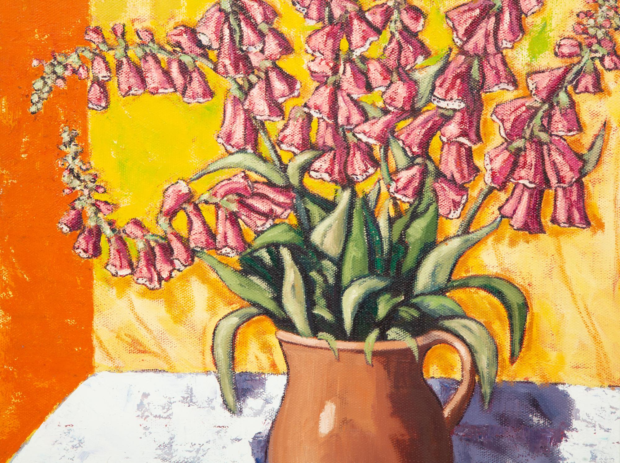 Still LIfe with Foxgloves, 1978, and Summer Flowers (two works)
