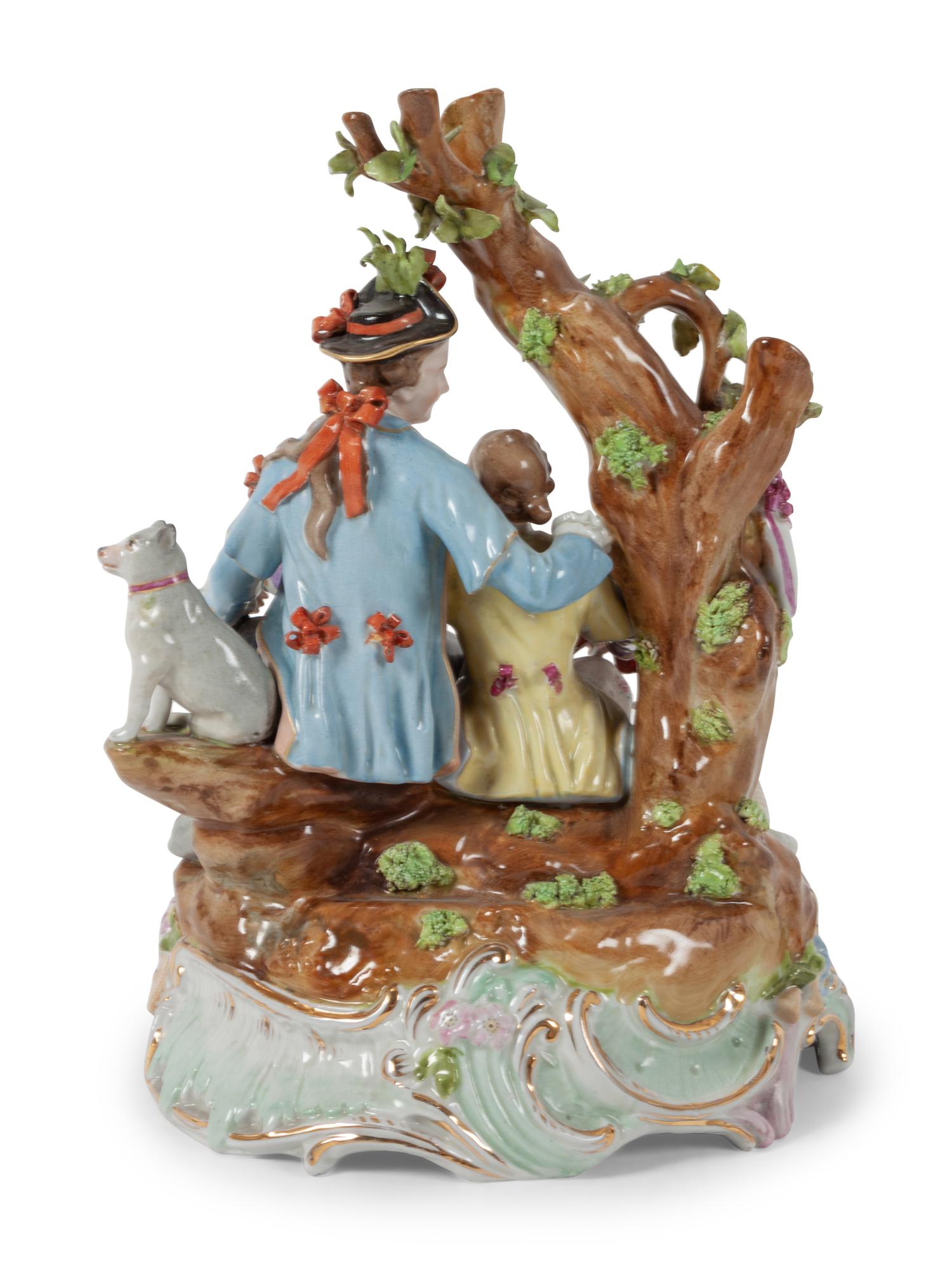 A Continental Porcelain Figural Group