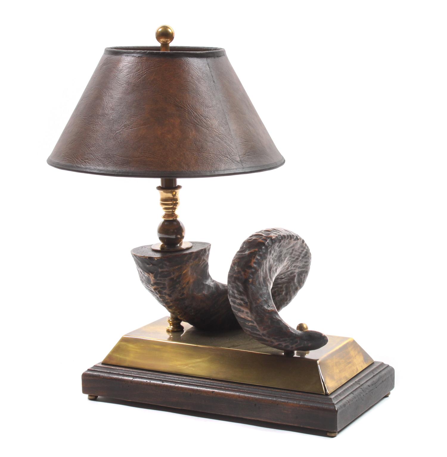 Three Western Style Table Lamps Height of tallest 42 inches