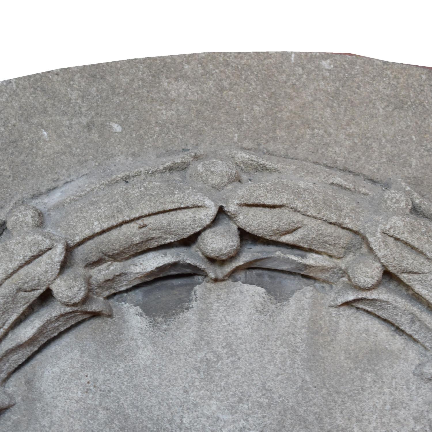 A Carved Limestone Panel 51" W x 4" D x 26" H — United States, Early 20th Century