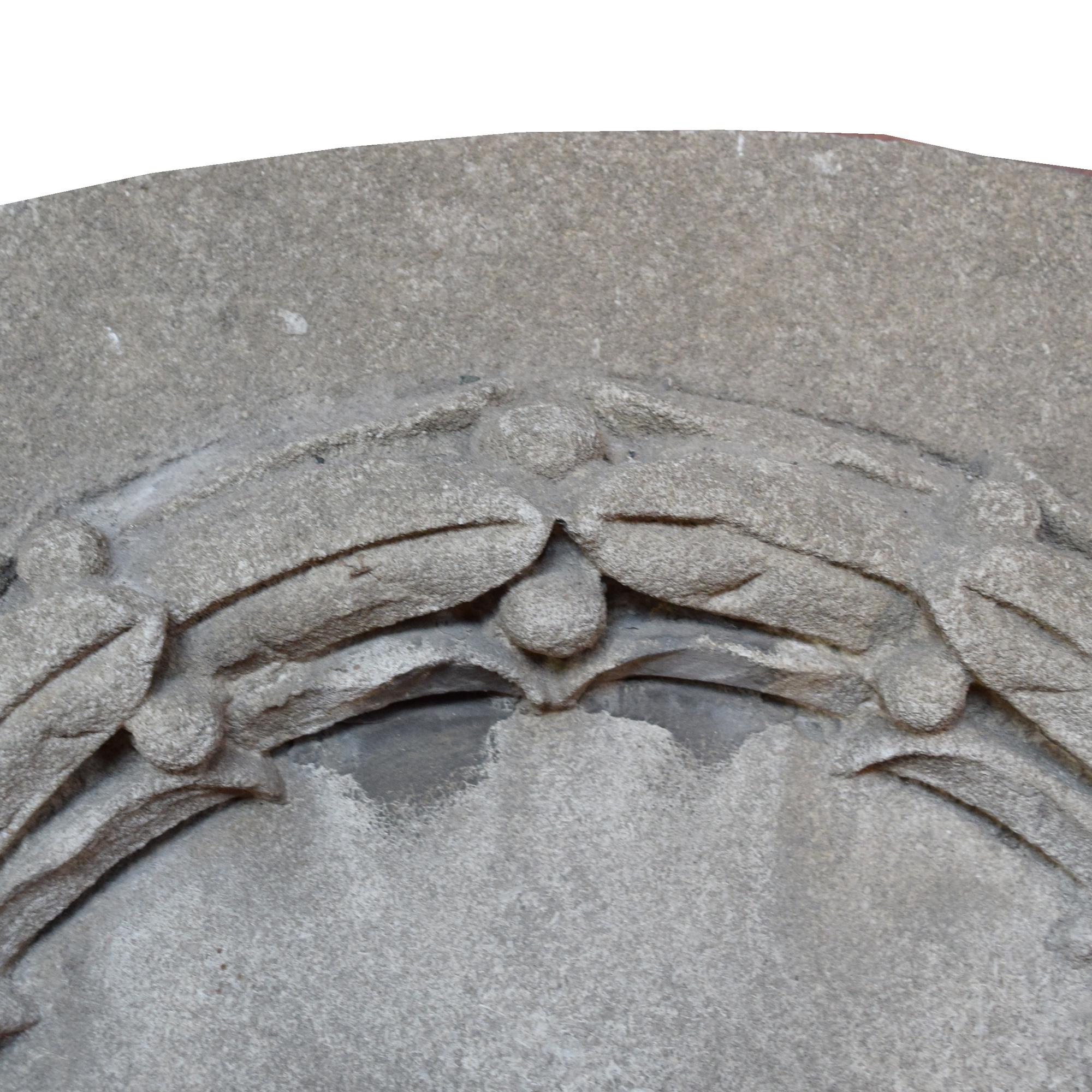 A Carved Limestone Panel 51" W x 4" D x 26" H — United States, Early 20th Century