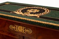 A Pair of Empire Style Gilt Bronze Mounted Cabinets with Specimen Marble Tops
