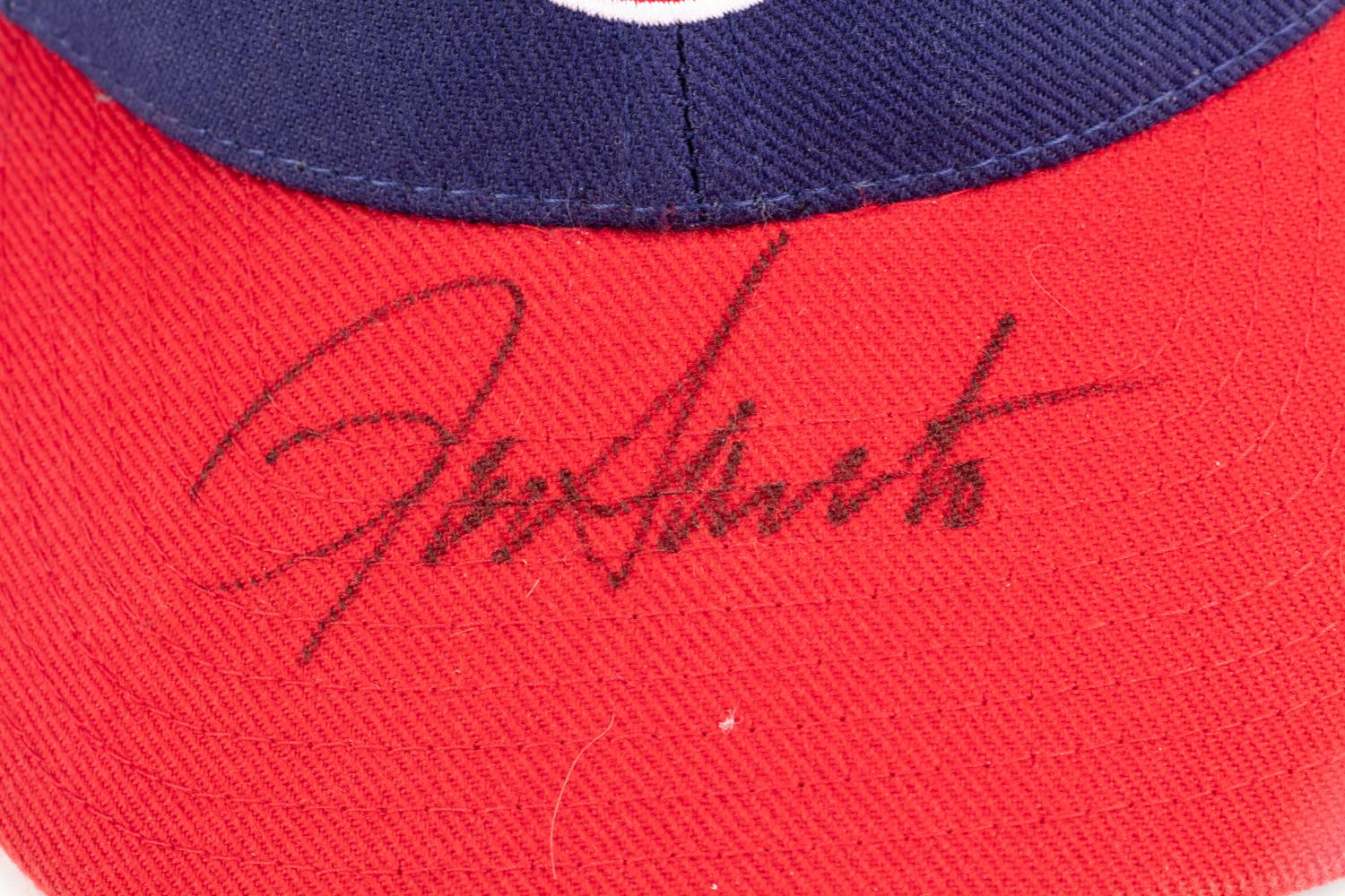 A Group of Three Chicago Cubs Hall of Fame Signed Autograph Hats (Beckett Authentication Services BAS Certified),