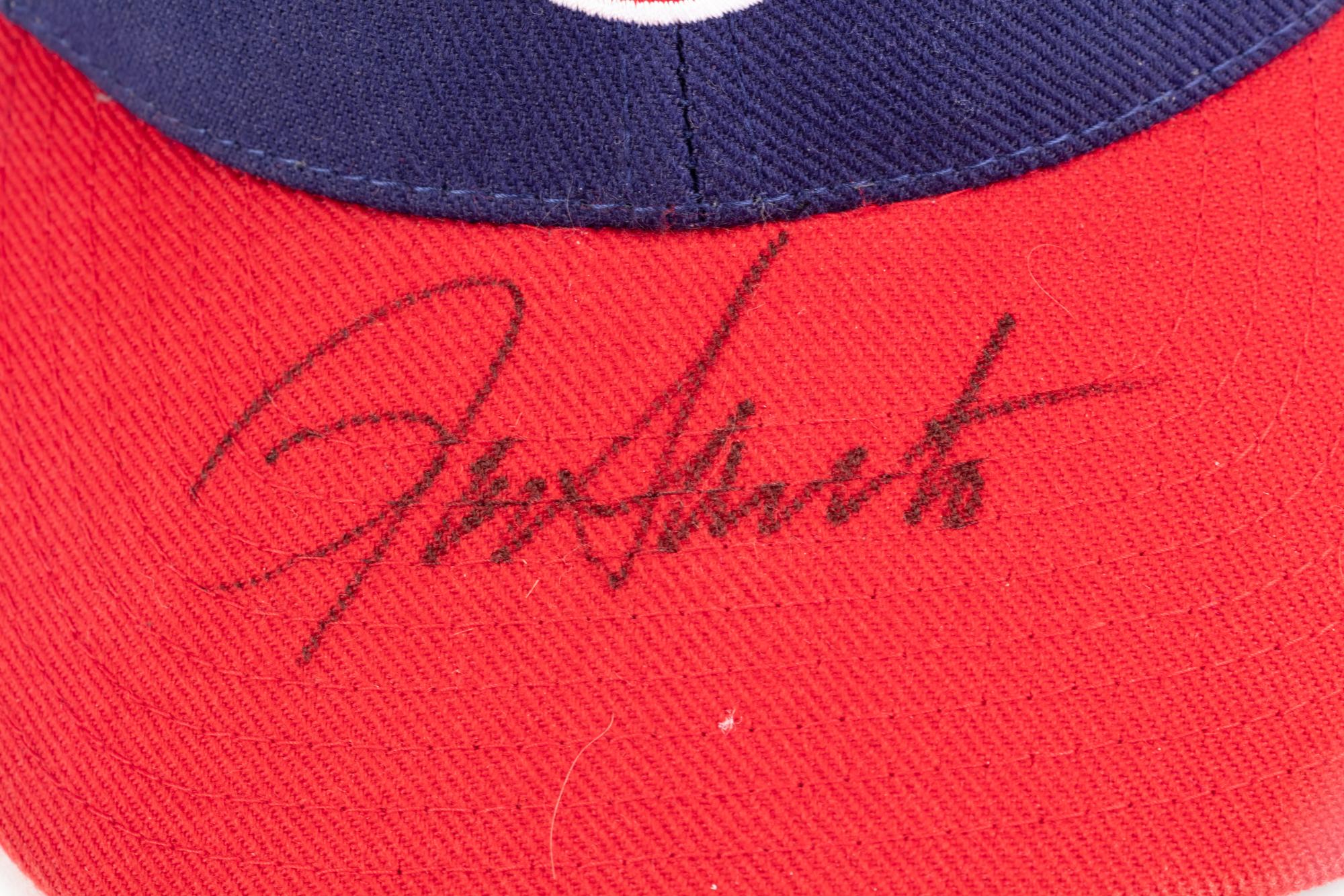 A Group of Three Chicago Cubs Hall of Fame Signed Autograph Hats (Beckett Authentication Services BAS Certified),
