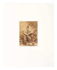 George Custer [CUSTER, George Armstrong (1839-1876)]. Albumen photograph of George A. Custer. St. Louis: James A. Scholten, [ca 1874].