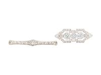 COLLECTION OF DIAMOND BROOCHES