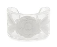 Chanel Acrylic Camellia Cuff, 2000