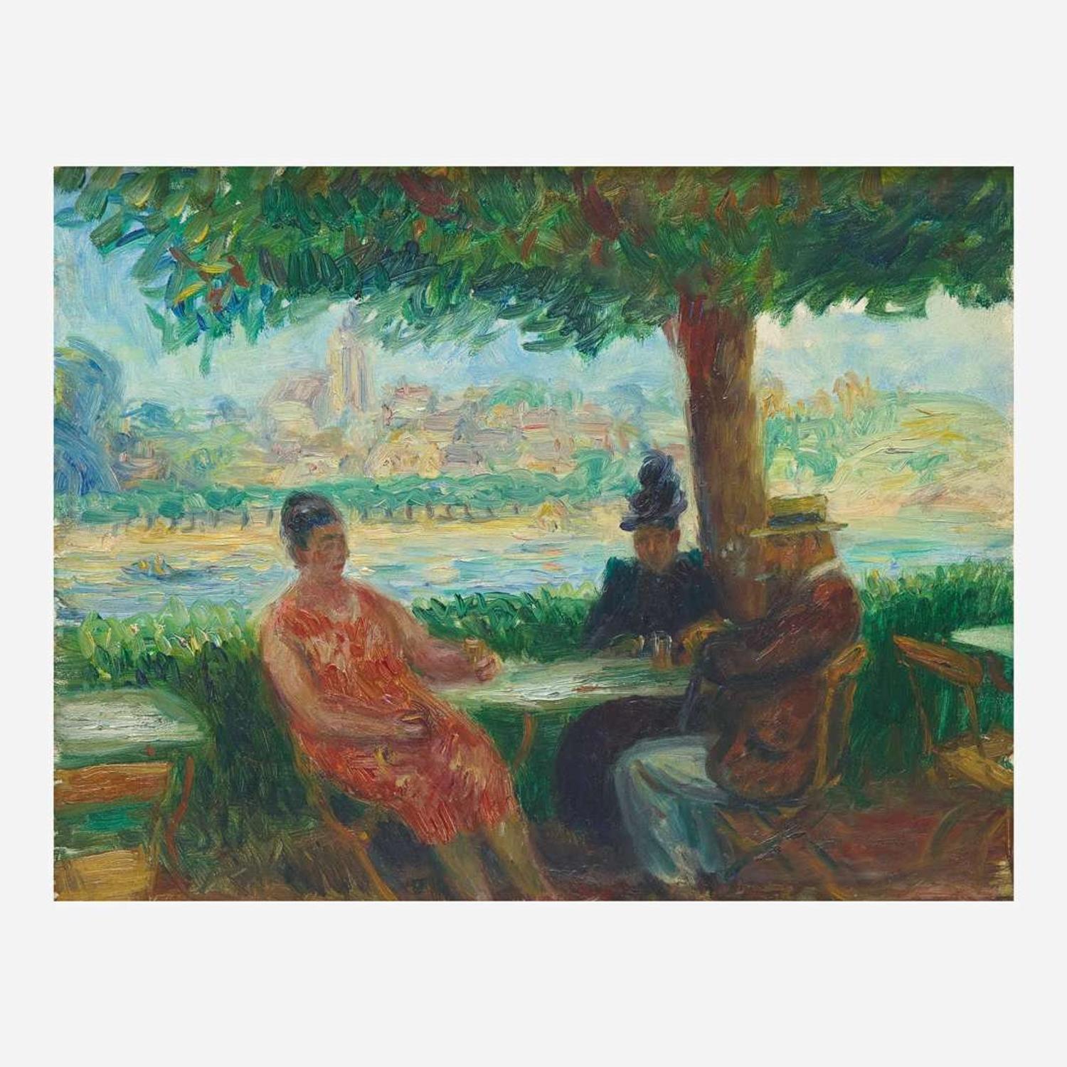 William Glackens (American, 1870–1938) Restaurant Beau Rivage à Sannois