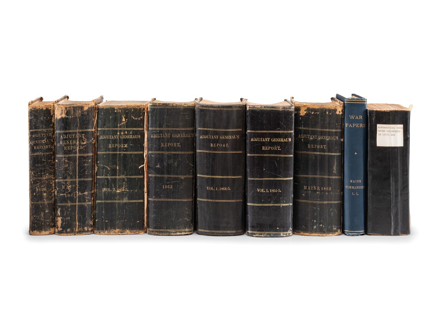 [CIVIL WAR - MAINE]. A group of War-era Adjutant Reports for the State of Maine, comprising:
