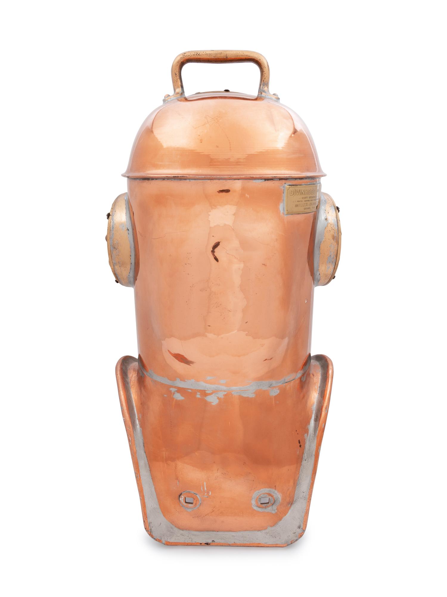 An American Copper Style 3 Divinhood-Navy Standard Diving Helmet