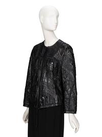 Ralph Rucci, Woven & Patchworked Leather Jacket