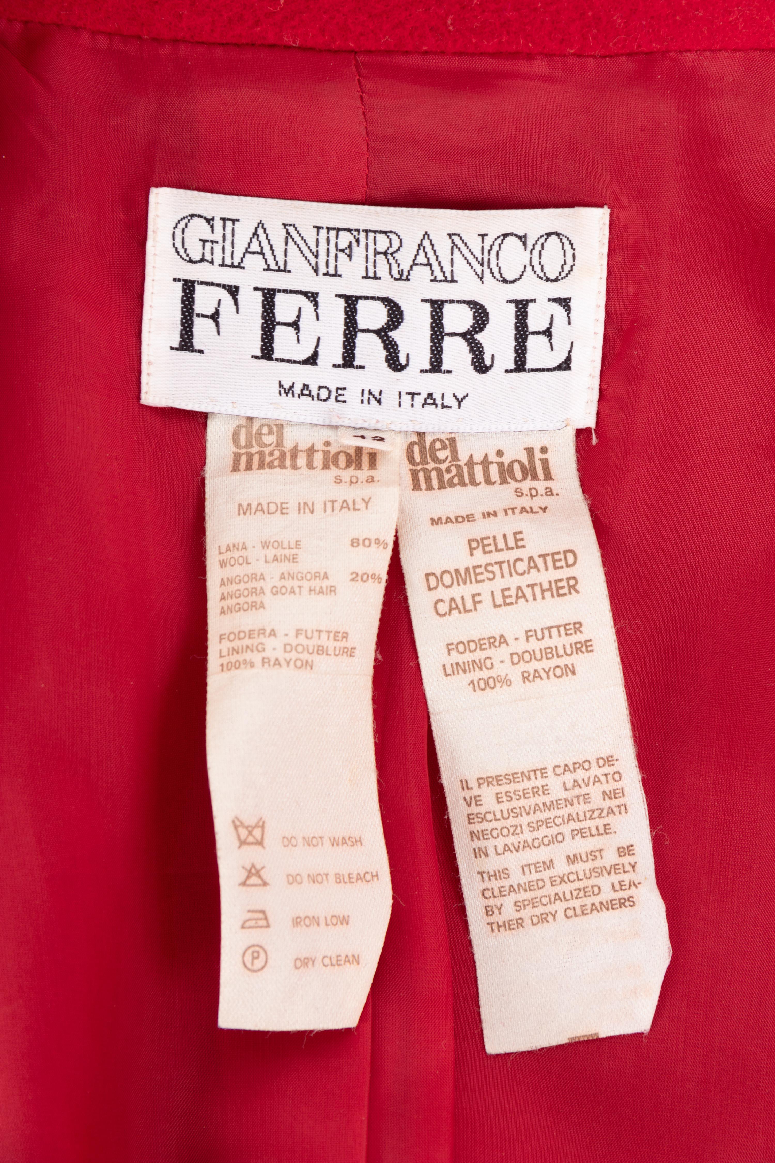 Gianfranco Ferré Double Breast Wool Coat