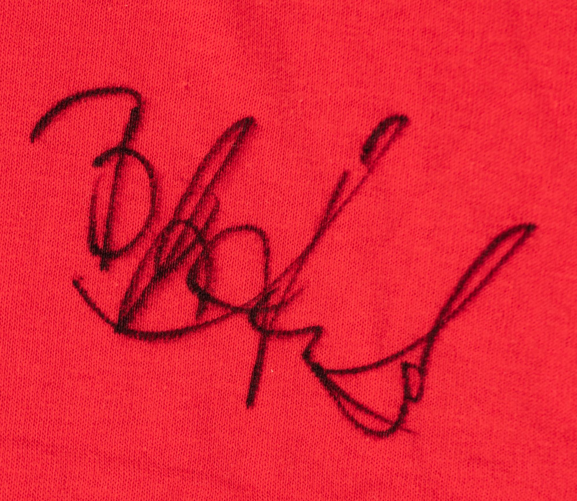 A Group of Assorted Chicago Bulls Signed Autograph Vintage Shirts (Beckett Authentication Services BAS Certified),