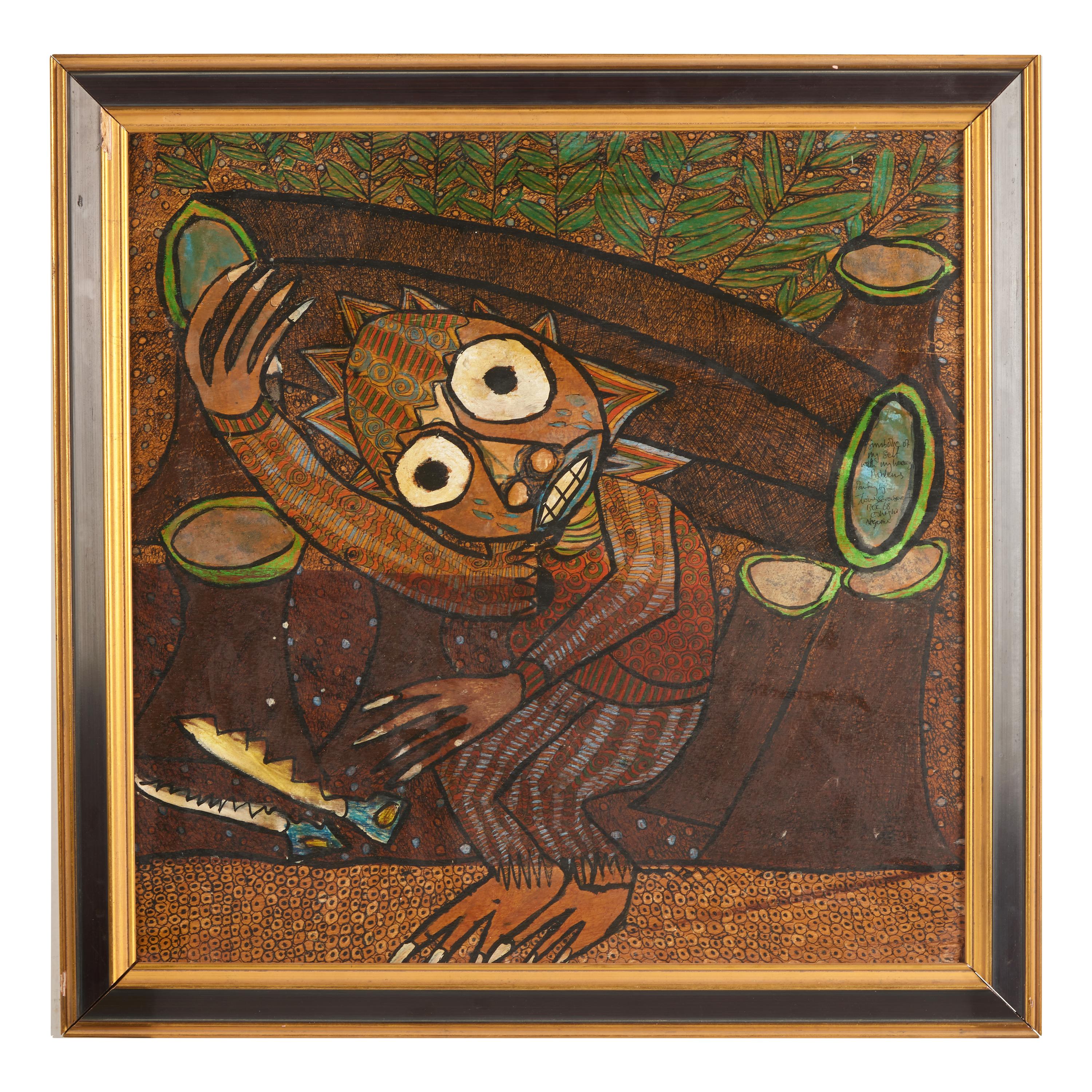 Twins Seven Seven (Nigerian, 1944-2011) — Symbolic of myself with my heavy Problems