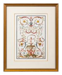A Set of Eight Neoclassical Watercolor Illustrations