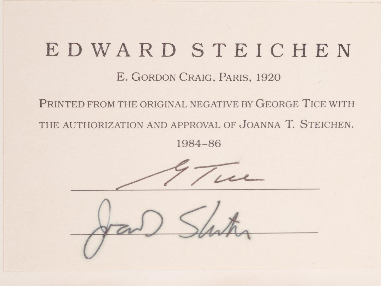 A group of seven photographs (from Harmonic Measure printed by George Tice with labels signed by George Tice and Joanna Steichen)
