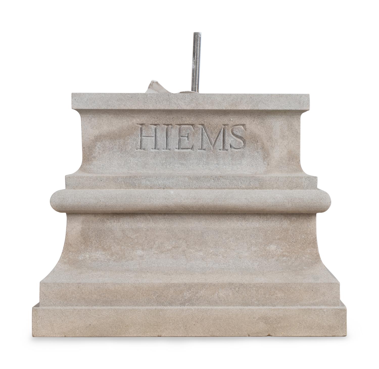 A Set of Four Monumental Carved Marble Garden Herms Allegorical of the Four Seasons