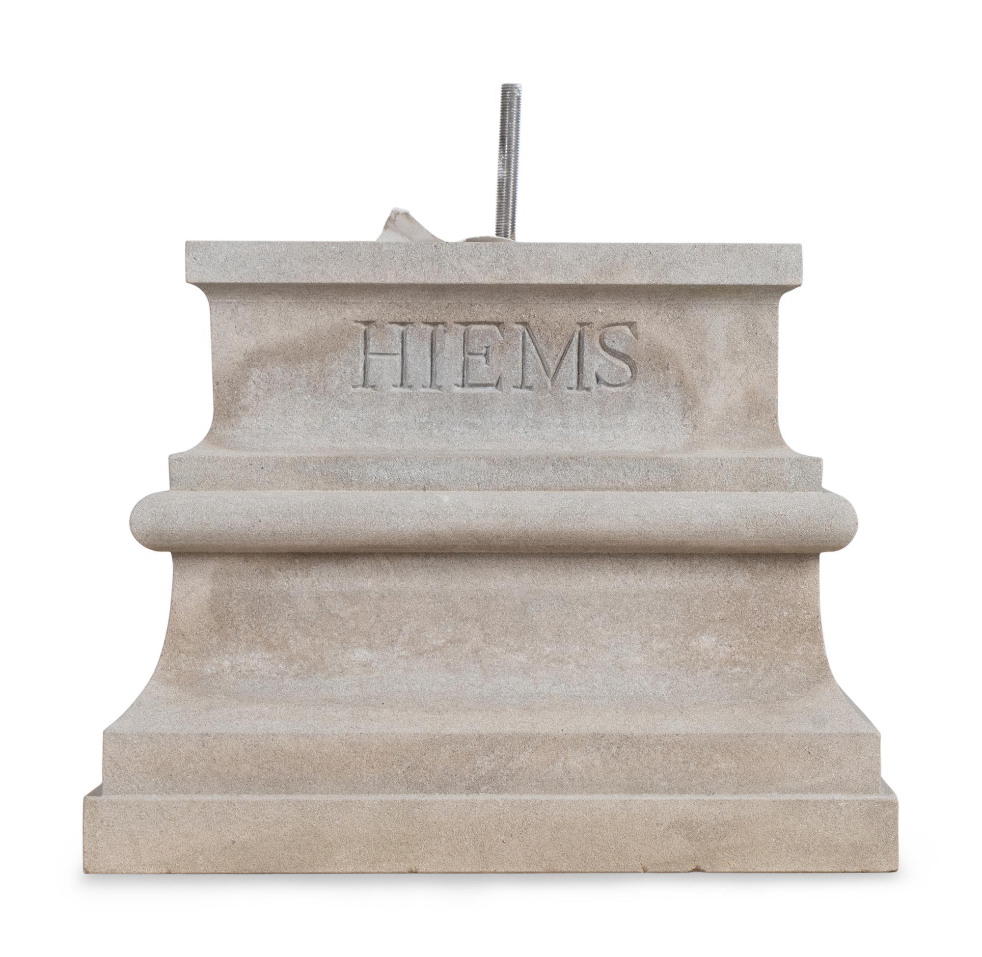 A Set of Four Monumental Carved Marble Garden Herms Allegorical of the Four Seasons