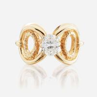 A diamond and gold ring