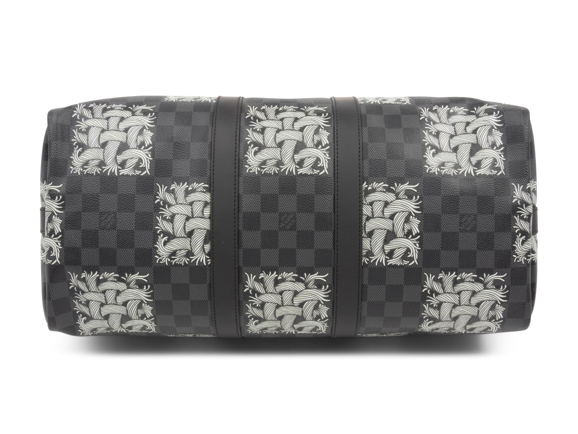 Louis Vuitton Limited Edition Keepall Bandoulière 45 in Damier Graphite, Rope, Christopher Nemeth, Fall Winter 2015-2016