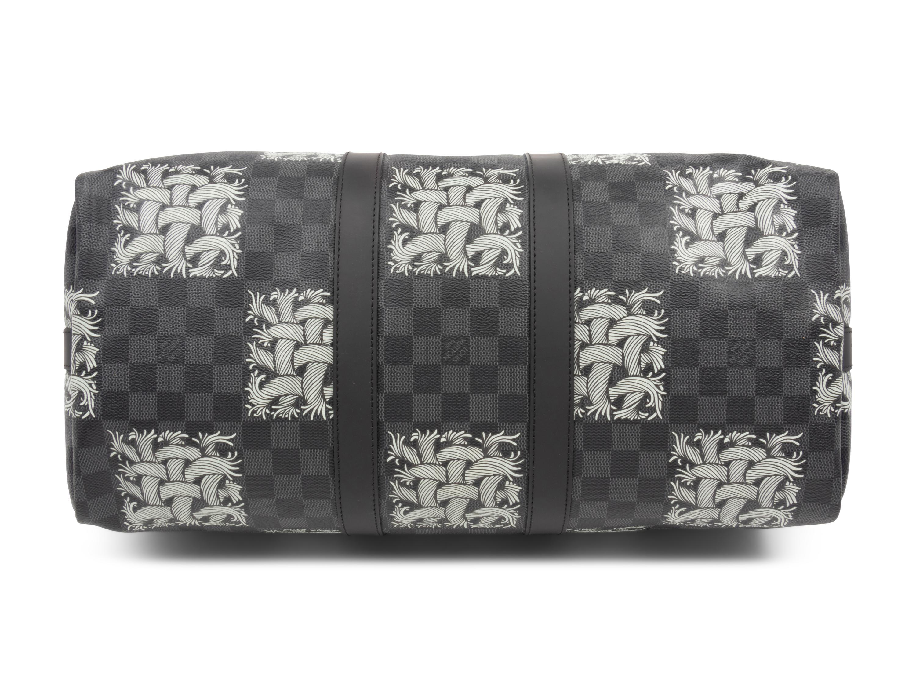 Louis Vuitton Limited Edition Keepall Bandoulière 45 in Damier Graphite, Rope, Christopher Nemeth, Fall Winter 2015-2016