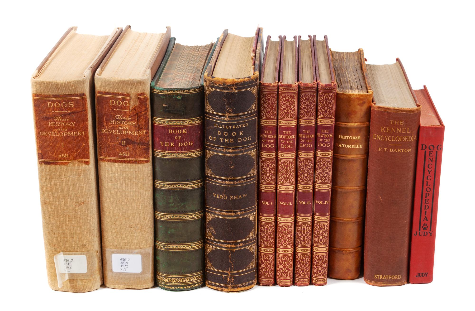 Eleven Reference Books regarding Dogs
