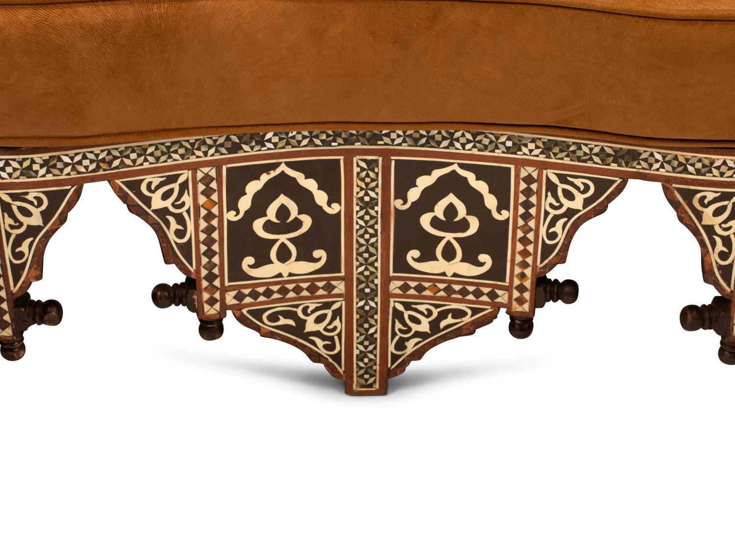 An Iberian Style Mother-of-Pearl Inlaid Seating Suite