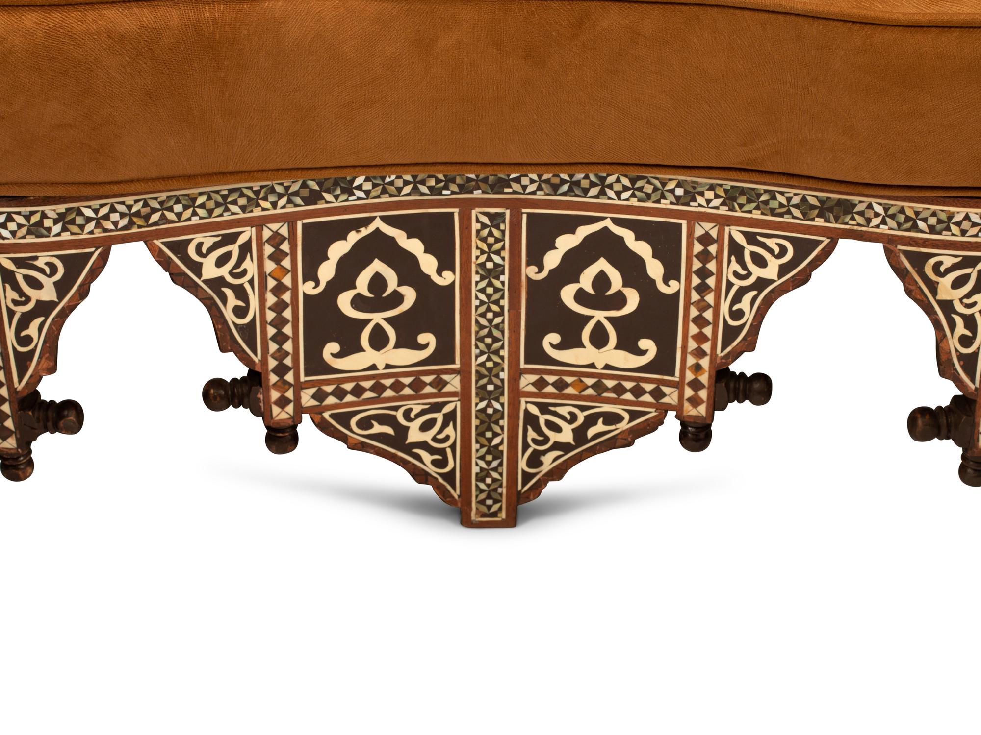 An Iberian Style Mother-of-Pearl Inlaid Seating Suite