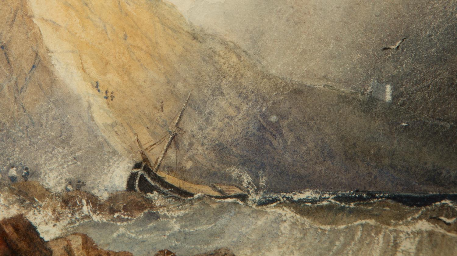A Wreck on the Yorkshire Coast , circa 1840