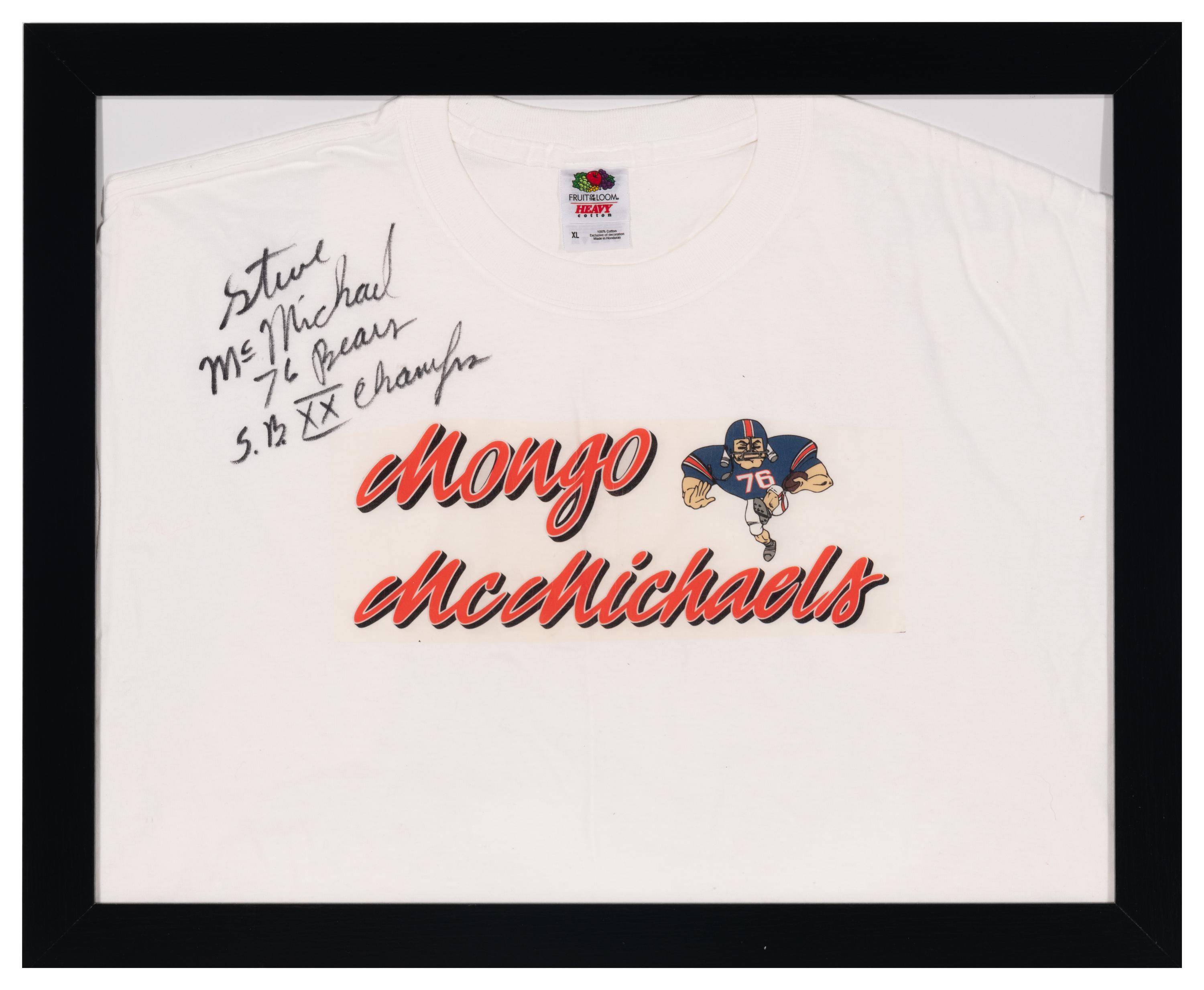 A Group Chicago Bears Hall of Famer Steve McMichael Signed and Inscribed Items Including One of Kind Piece from His Sports Bar