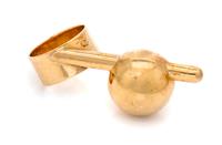A Yellow Gold Sculptural Ring, 7.85 dwts.