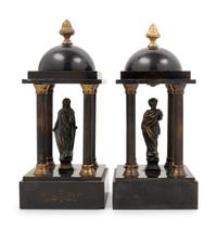 A Pair of Victorian Portico-Form Ornaments