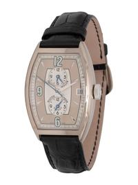 FRANCK MULLER, 18K WHITE GOLD TRIPLE-TIME 'CINTRÉE CURVEX MASTER BANKER HAVANA' WATCH