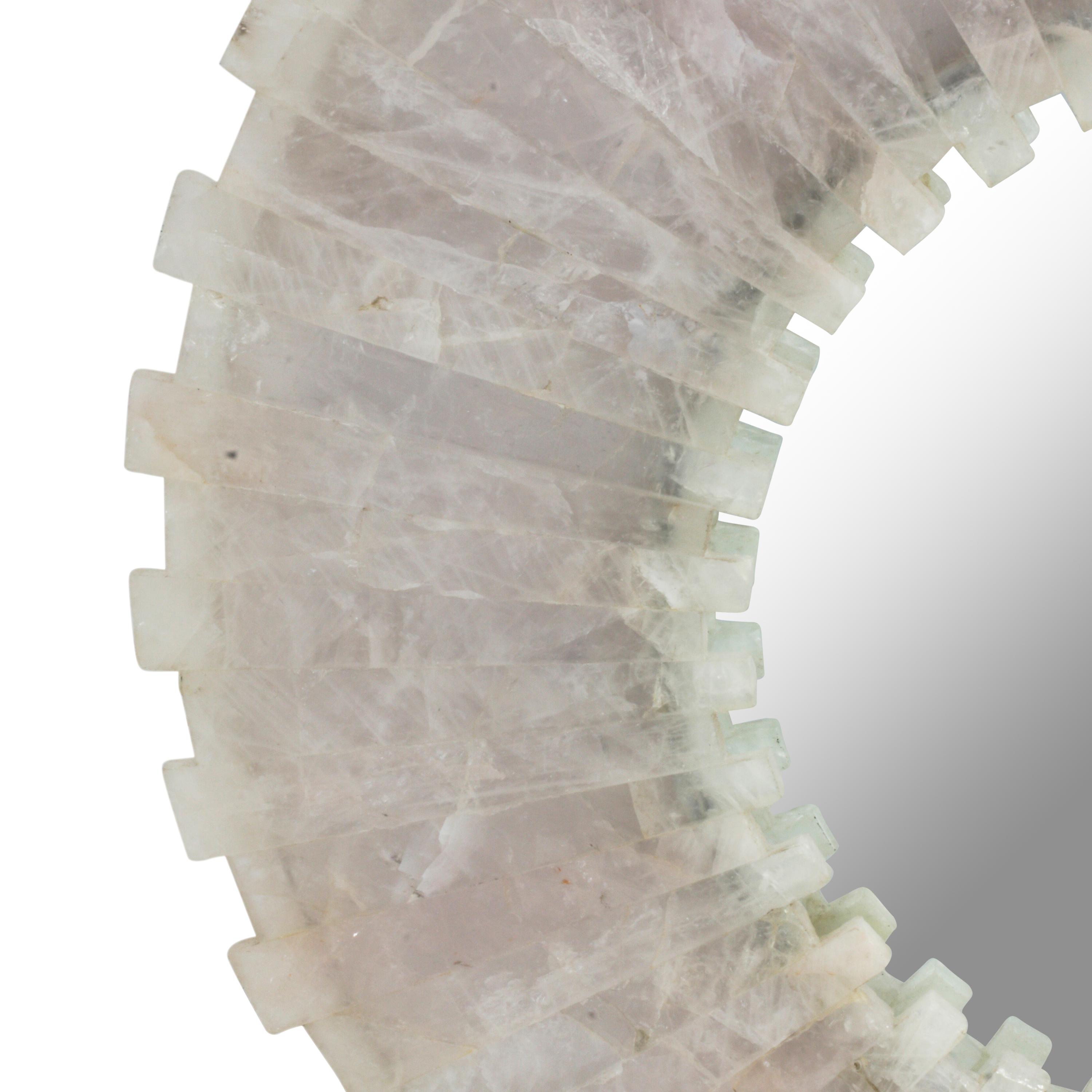 A Rock Crystal "Sunburst" Mirror