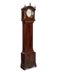 A Regency Mahogany Longcase Clock