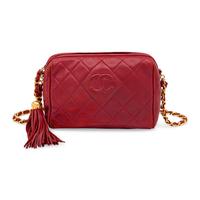 Chanel, Camera Bag in Quilted Red Leather