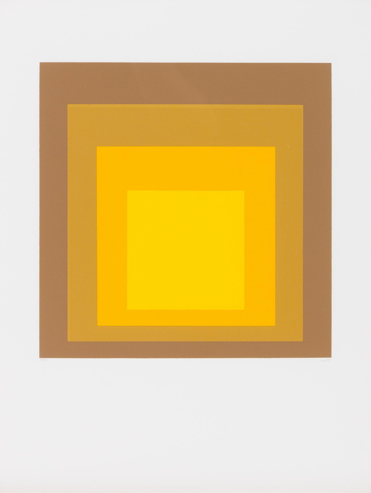 Josef Albers, (American/German, 1888-1976), Untitled (from Hommage au carre), 1964