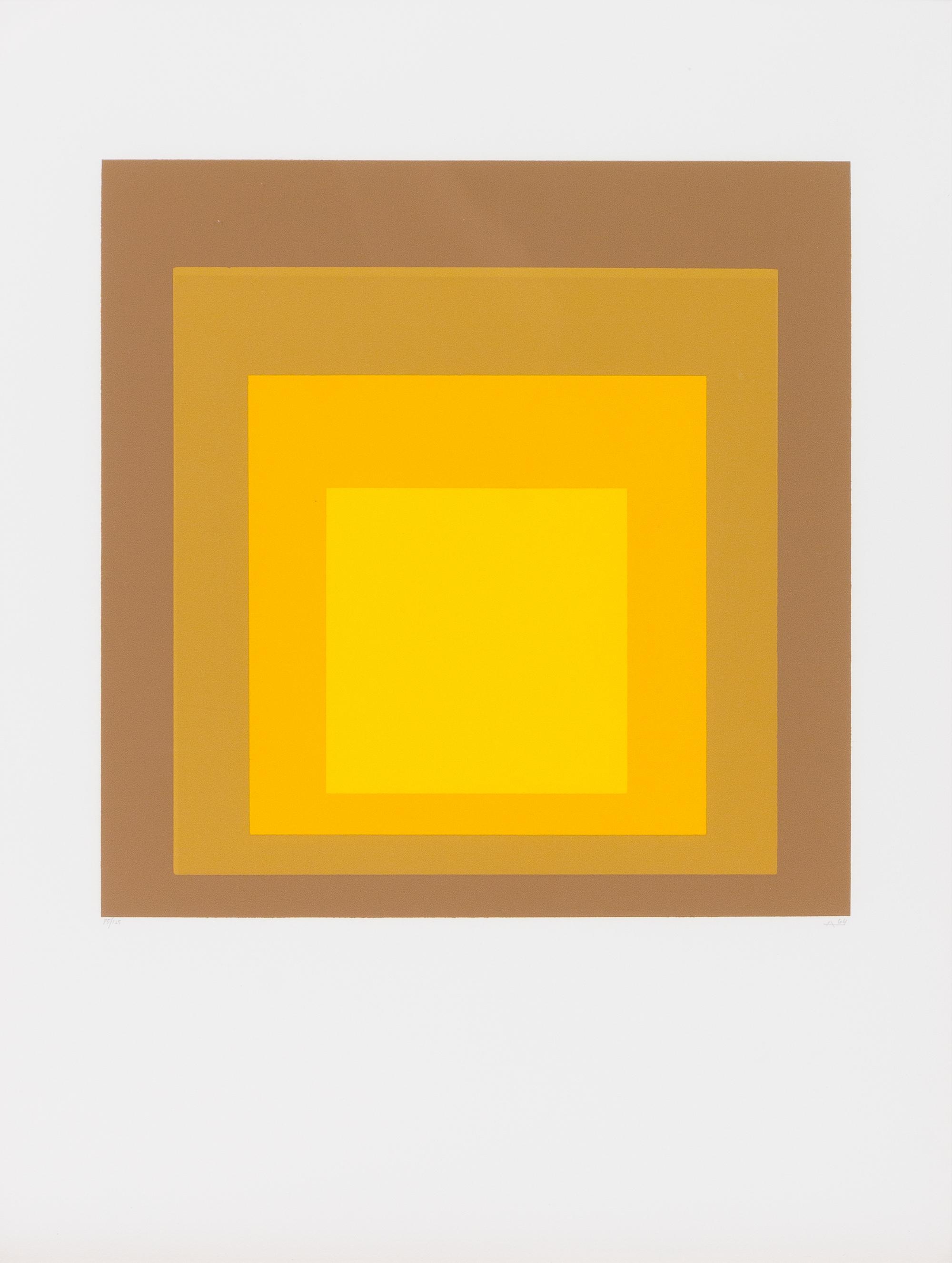 Josef Albers, (American/German, 1888-1976), Untitled (from Hommage au carre), 1964