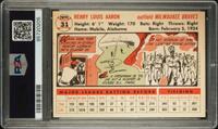 A 1956 Topps Hank Aaron Baseball Card No. 31 (PSA 7 NM) White Back