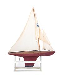 An American Painted Pond Boat