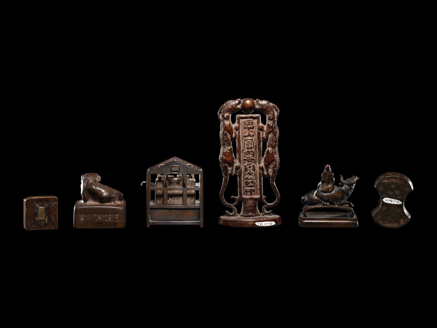 Six Japanese Bronze Articles