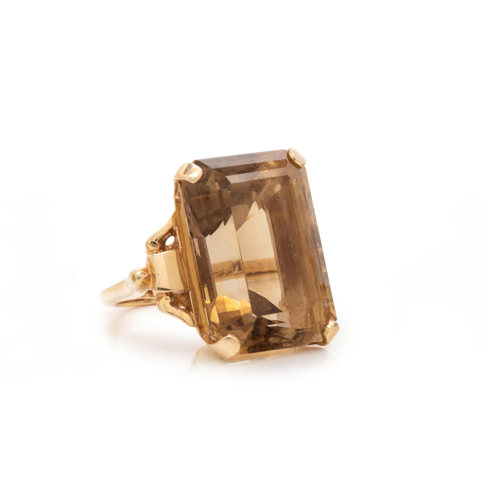 SMOKEY QUARTZ RING